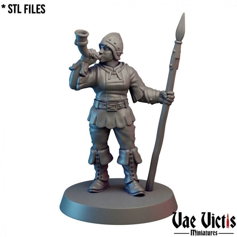 Village Guard (Woman) #08 – Vae Victis 3D printed tabletop miniature