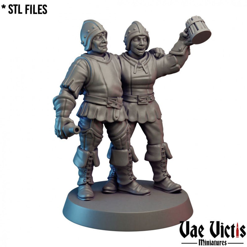 Drunk Guards – Vae Victis 3D printed tabletop miniature