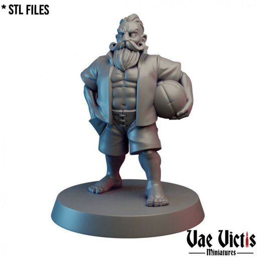 Beach Dwarf – Vae Victis 3D printed tabletop miniature