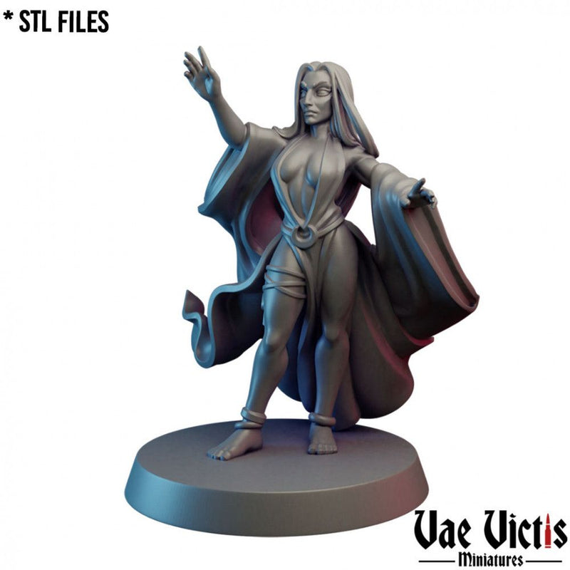 Sorceress – Vae Victis 3D printed tabletop miniature