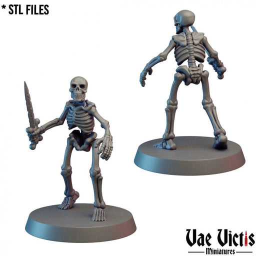 Skeleton Warrior #01 – Vae Victis 3D printed tabletop miniature