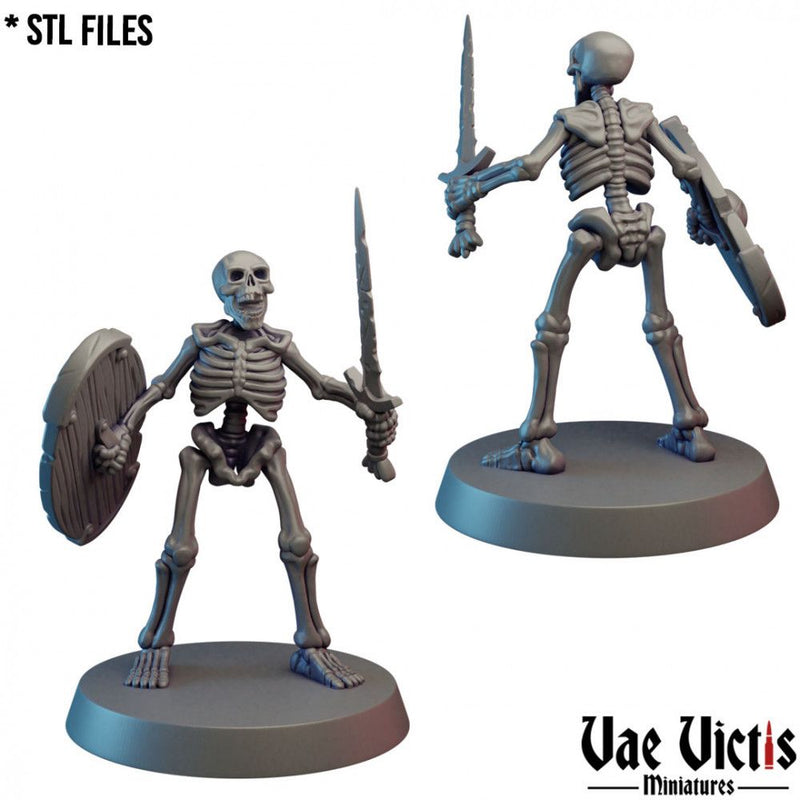 Skeleton Warrior #02 – Vae Victis 3D printed tabletop miniature