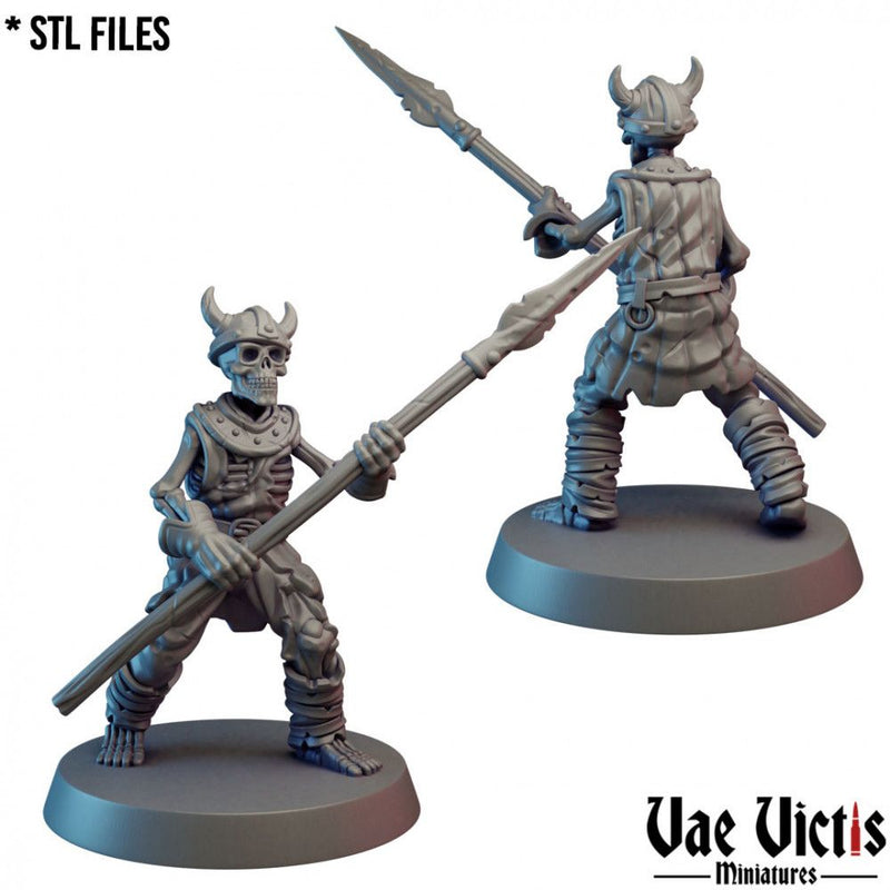Skeleton Warrior #05 – Vae Victis 3D printed tabletop miniature