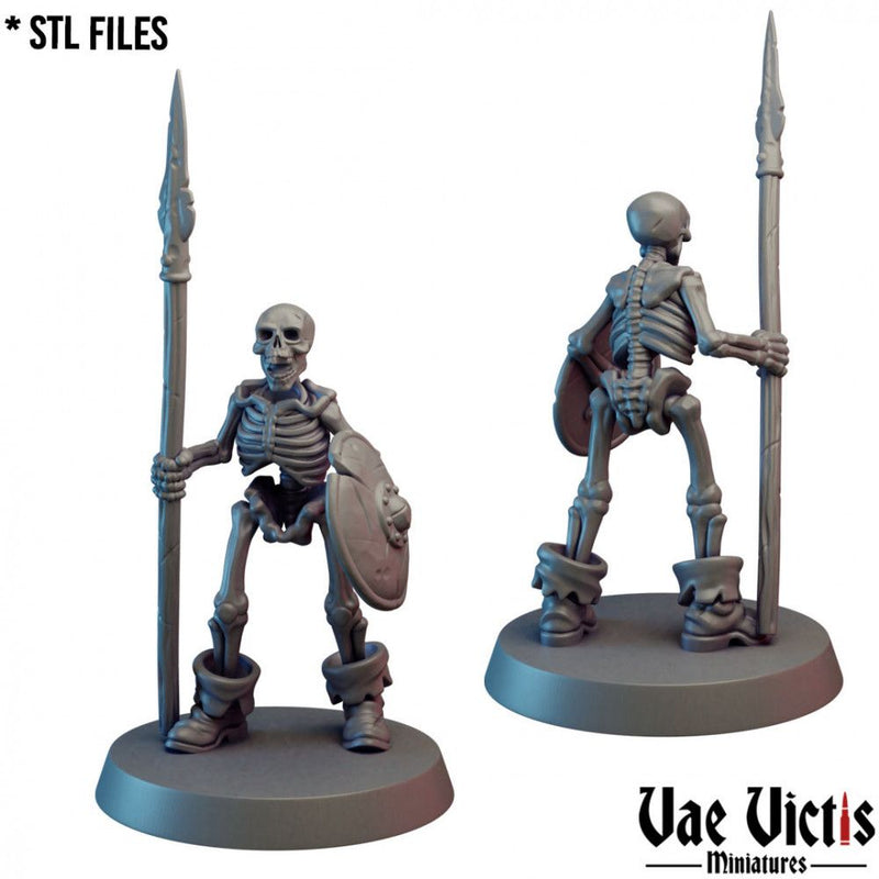 Skeleton Warrior #07 – Vae Victis 3D printed tabletop miniature