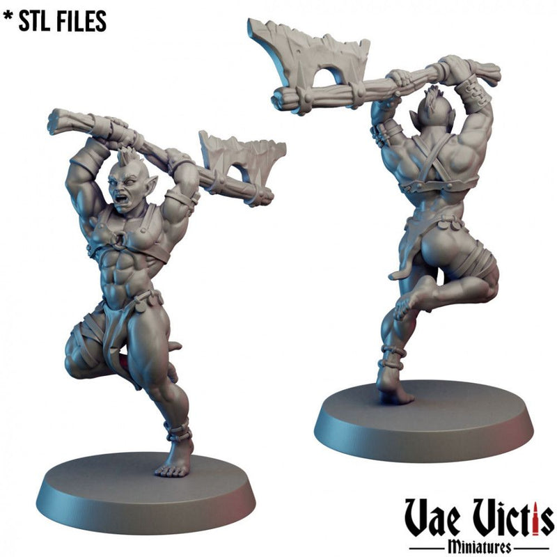 Orc #02 – Vae Victis 3D printed tabletop miniature