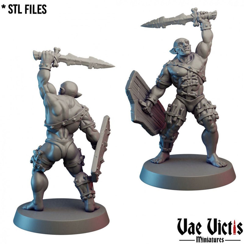Orc #05 – Vae Victis 3D printed tabletop miniature