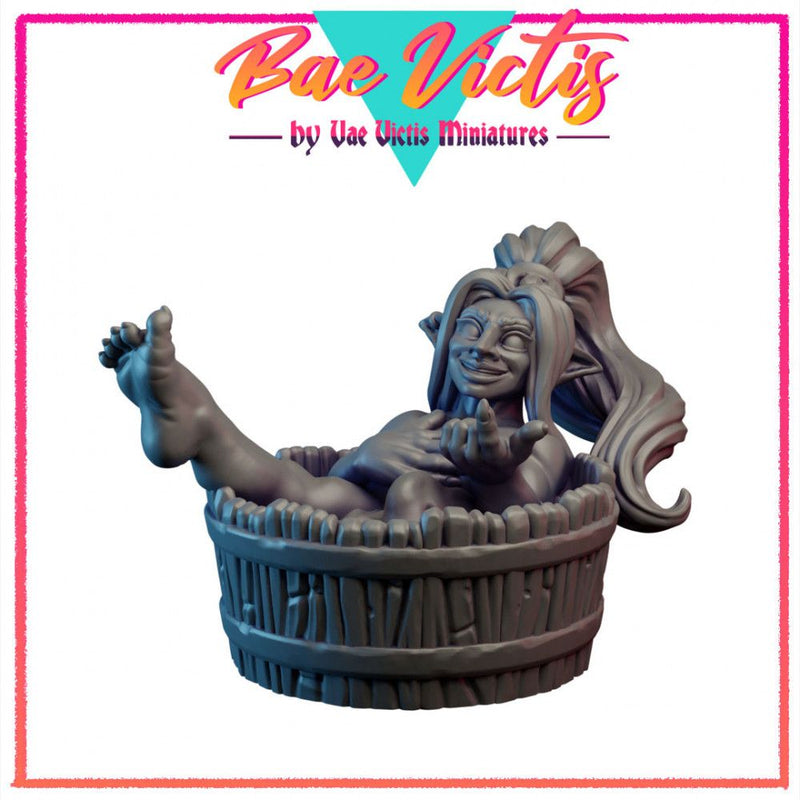 Bae Victis Goblin Taking a Bath – Vae Victis 3D printed tabletop miniature