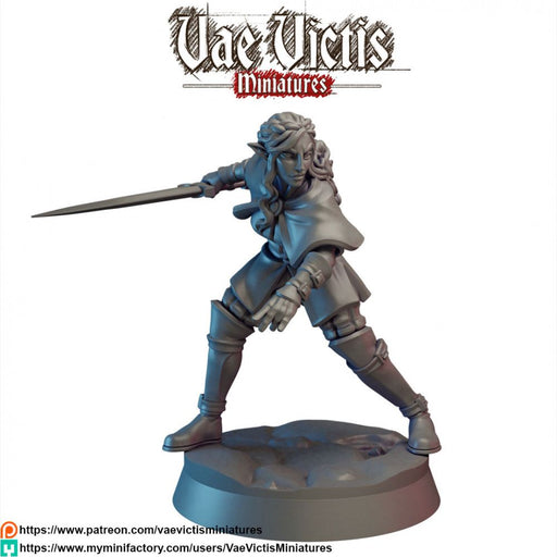 Elf Fighter – Vae Victis 3D printed tabletop miniature