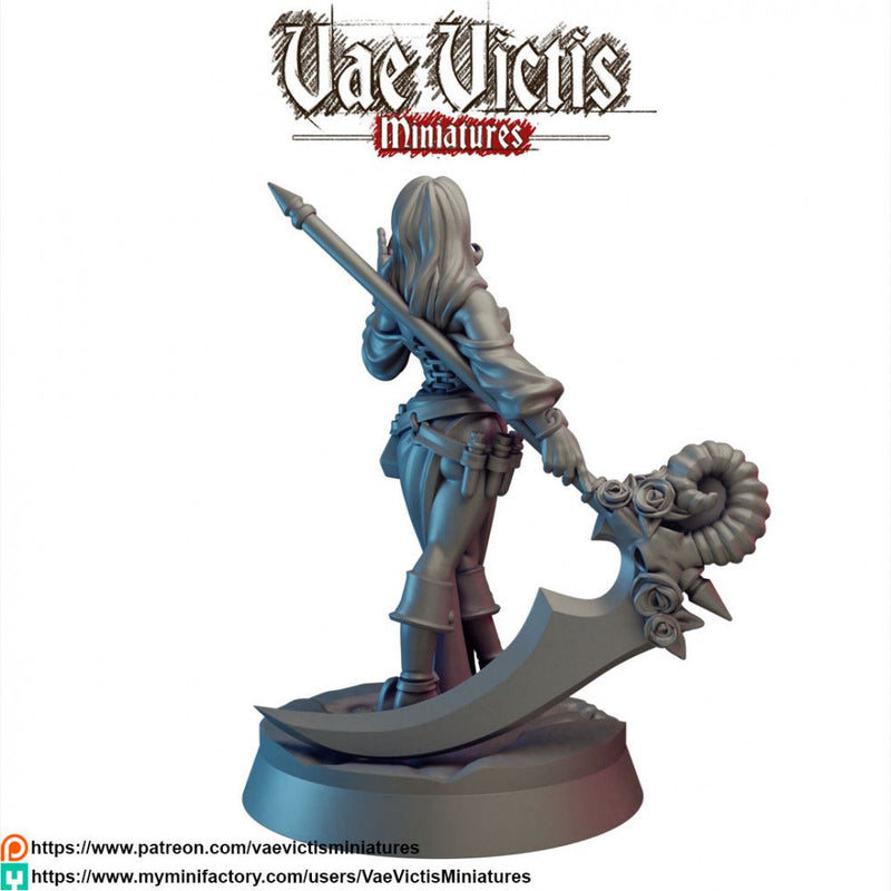 Female Necromancer – Vae Victis 3D printed tabletop miniature
