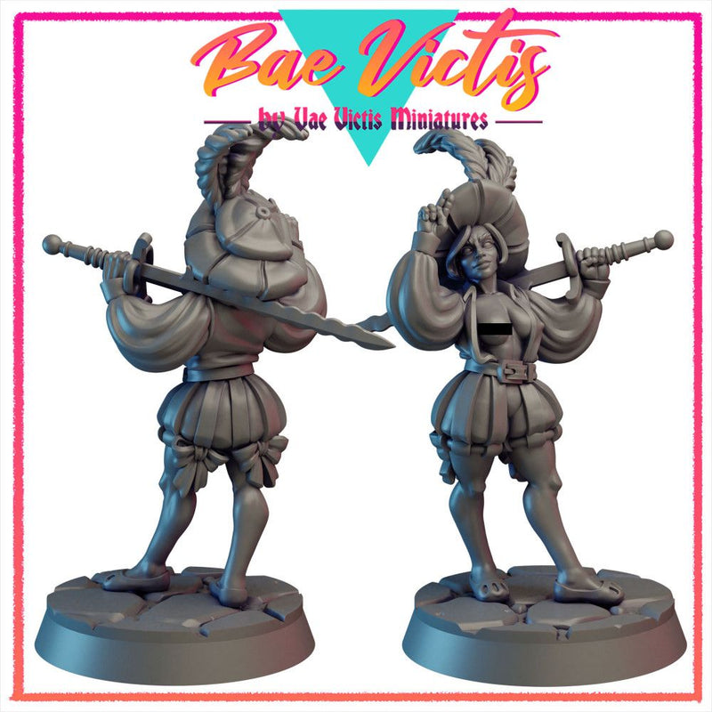 Bae Victis Landsknecht Girl – Vae Victis 3D printed tabletop miniature