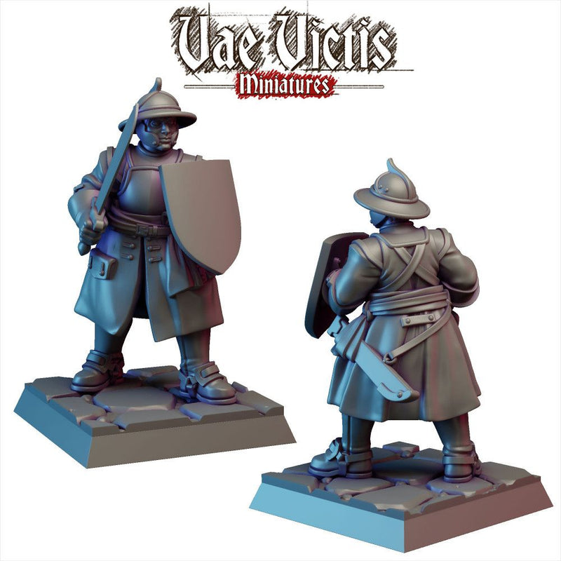 Vampire Hunter Infantry – 5 Mini Set – Vae Victis 3D printed tabletop miniature