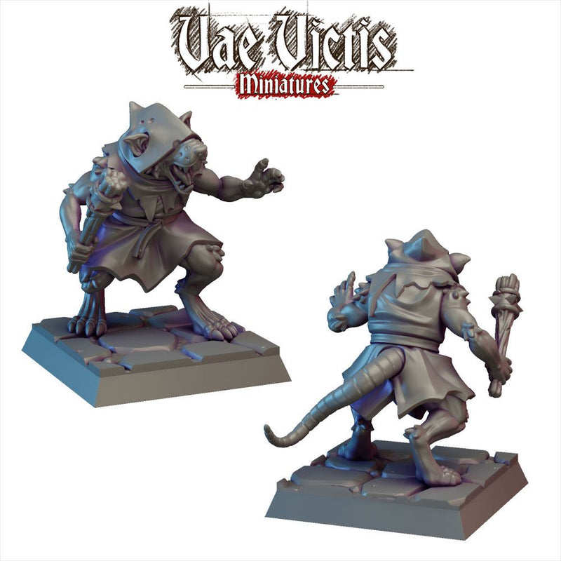 Ratfolk Vol.1 – 8 Mini Set – Vae Victis 3D printed tabletop miniature