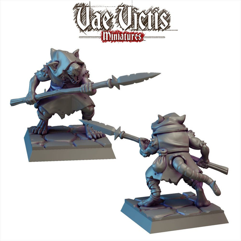 Ratfolk Vol.1 – 8 Mini Set – Vae Victis 3D printed tabletop miniature