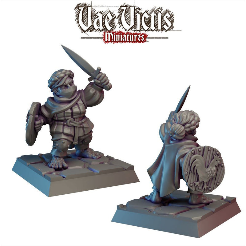 Halfling Knight – Vae Victis 3D printed tabletop miniature