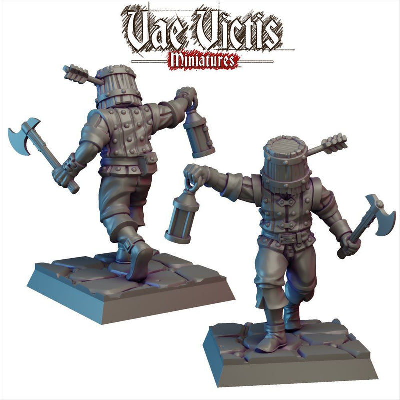 Bucket Head Mercenary – Vae Victis 3D printed tabletop miniature