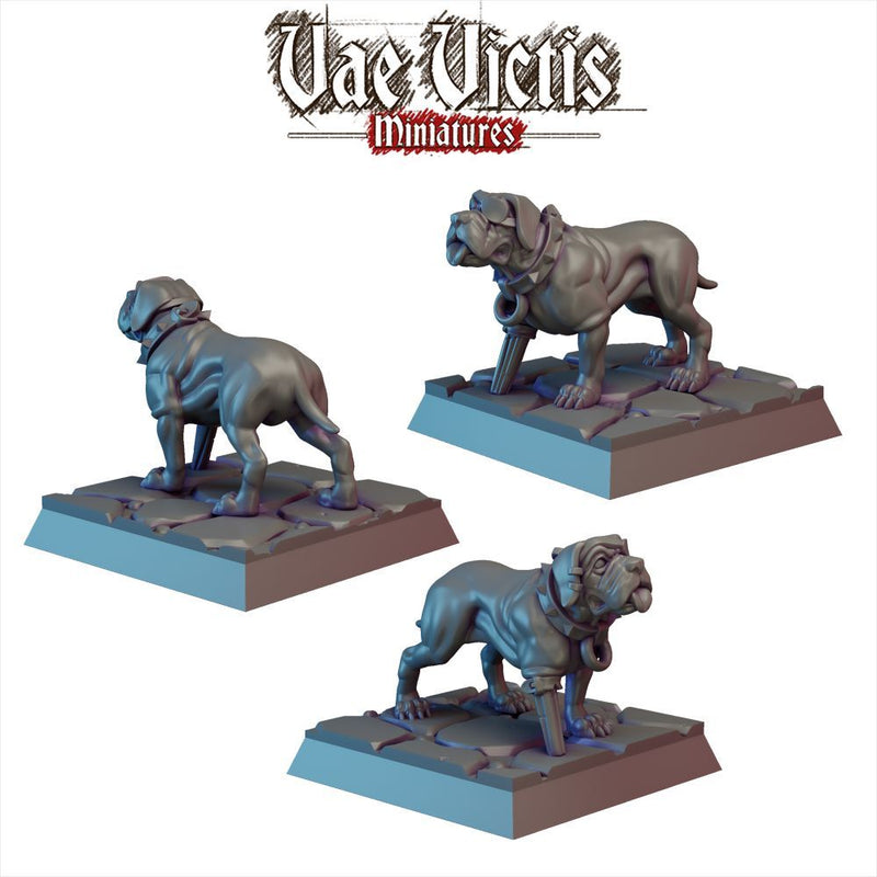 Hounds – 3 Mini Set – Vae Victis 3D printed tabletop miniature