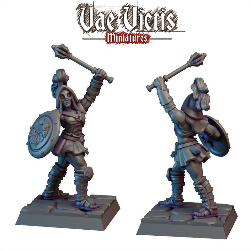 Gladiator (Female) – Vae Victis 3D printed tabletop miniature