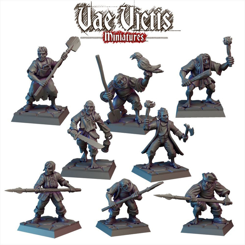 Servitors – 8 Mini Set – Vae Victis 3D printed tabletop miniature