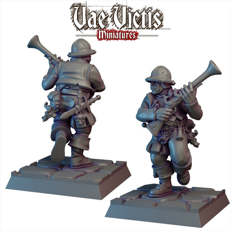 Human Mercenaries – 7 Mini Set – Vae Victis 3D printed tabletop miniature