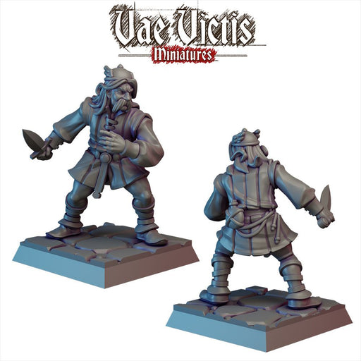 Moustache Warrior – Vae Victis 3D printed tabletop miniature