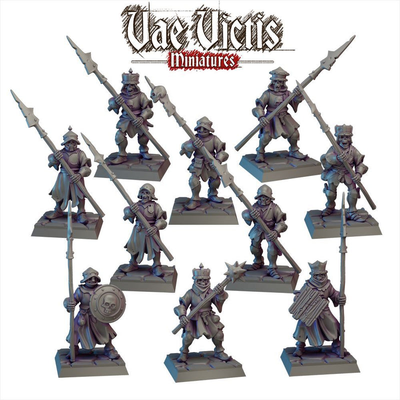 Reanimated Warriors – 10 Mini Set – Vae Victis 3D printed tabletop miniature