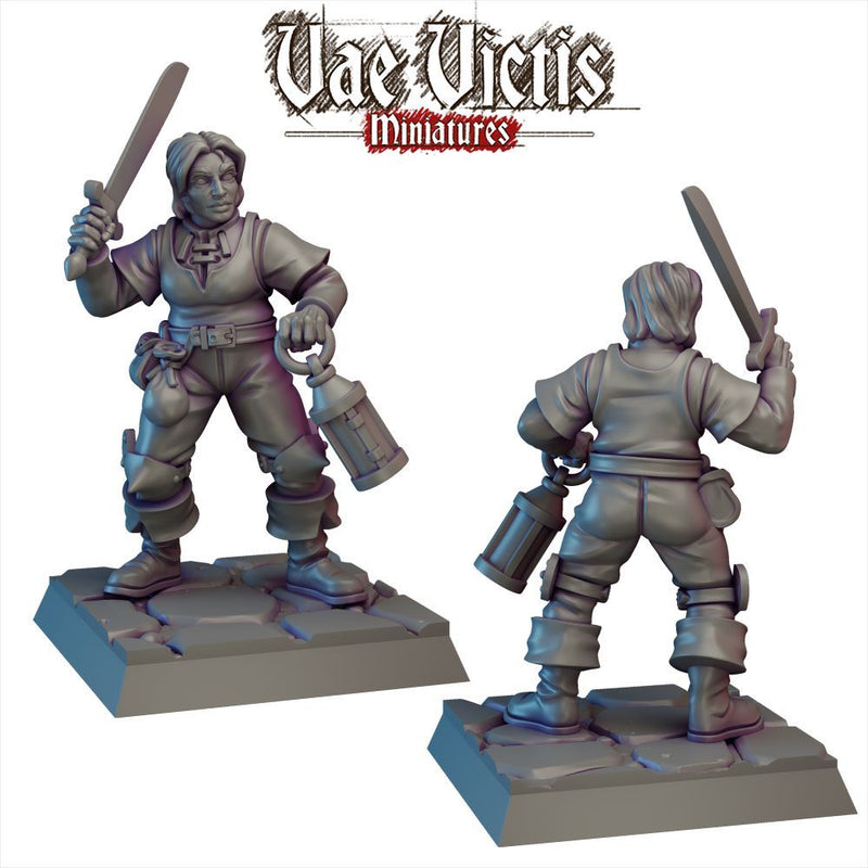 Woman Mercenaries – 5 Mini Set – Vae Victis 3D printed tabletop miniature