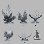 Alien Jungle Plants – Fantastic Plants & Rocks 3D printed scatter terrain
