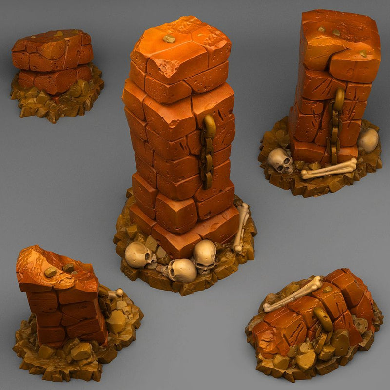 Chained Rocks – Fantastic Plants & Rocks 3D printed scatter terrain