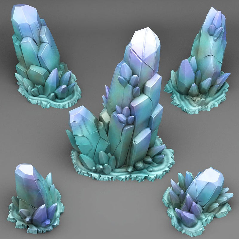 Ice Crystals – Fantastic Plants & Rocks 3D printed scatter terrain