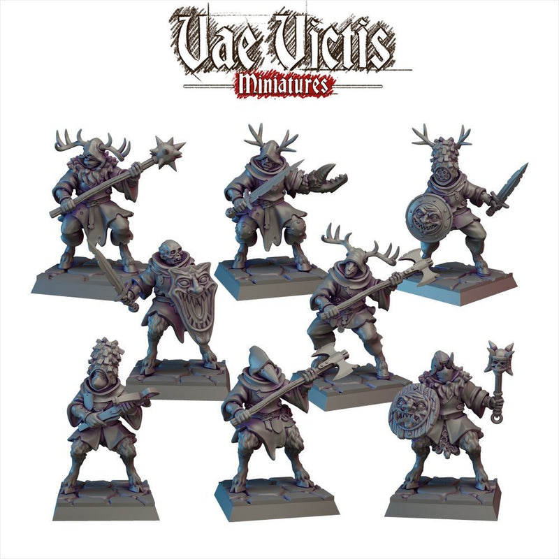Cultists Vol.2 – 8 Mini Set – Vae Victis 3D printed tabletop miniature