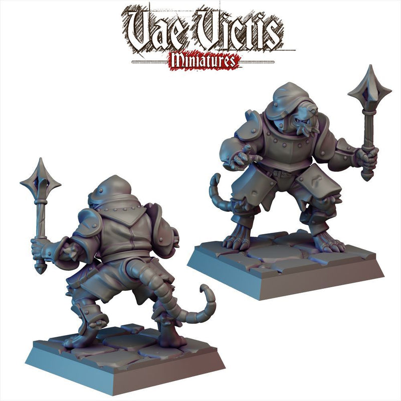 Ratfolk Vol.4 – 10 Mini Set – Vae Victis 3D printed tabletop miniature