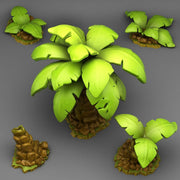Jungle Palm Trees – Fantastic Plants & Rocks 3D printed scatter terrain