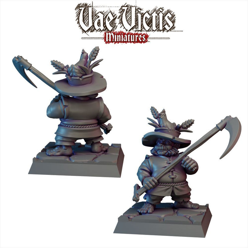 Halfling Farmer – Vae Victis 3D printed tabletop miniature
