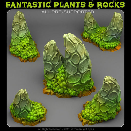 Druid Anomalies – Fantastic Plants & Rocks 3D printed scatter terrain