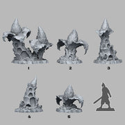 Coven Plants – Fantastic Plants & Rocks 3D printed scatter terrain