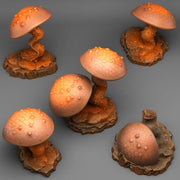 Cursed Mushrooms – Fantastic Plants & Rocks 3D printed scatter terrain