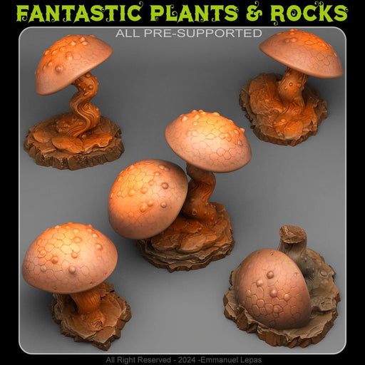 Cursed Mushrooms – Fantastic Plants & Rocks 3D printed scatter terrain