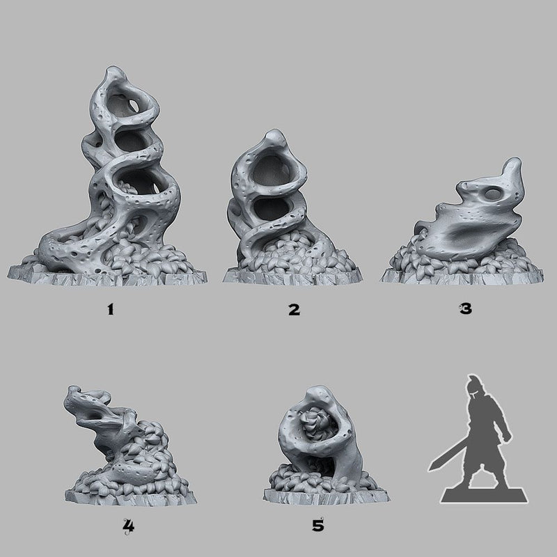 Elder Hollow Rocks – Fantastic Plants & Rocks 3D printed scatter terrain
