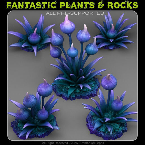 Poisonous Night Plants – Fantastic Plants & Rocks 3D printed scatter terrain