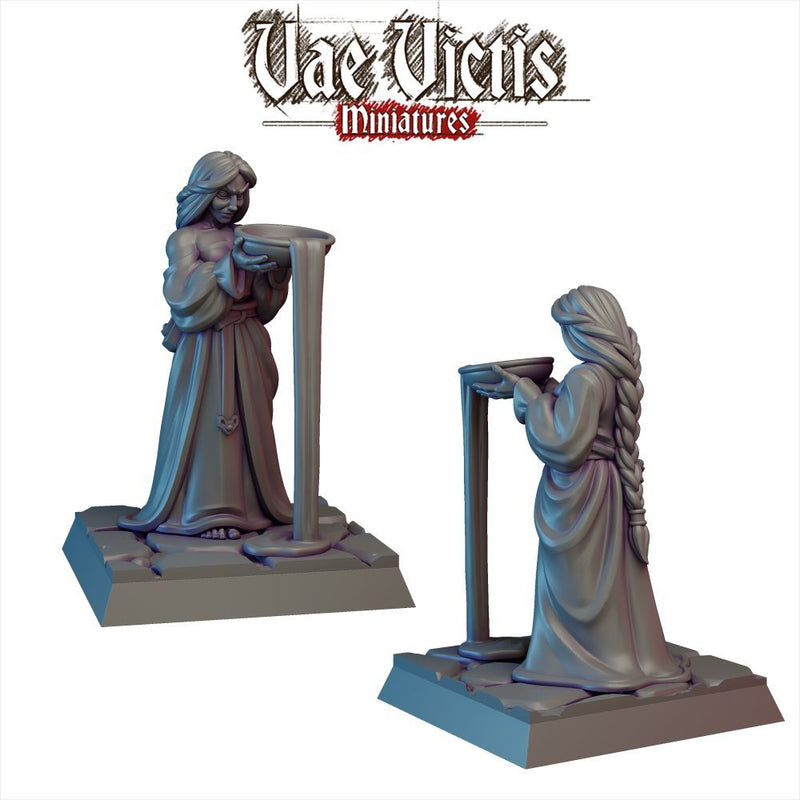 Blood Offering Priestess – Vae Victis 3D printed tabletop miniature