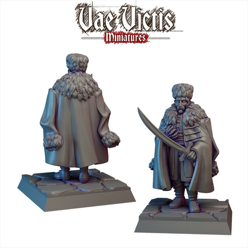 Cossack Leader / Vampire Lord – Vae Victis 3D printed tabletop miniature