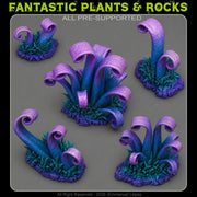 Void Tendril Flora – Fantastic Plants & Rocks 3D printed scatter terrain
