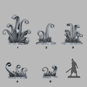 Void Tendril Flora – Fantastic Plants & Rocks 3D printed scatter terrain