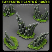 Emerald Monoliths – Fantastic Plants & Rocks 3D printed scatter terrain