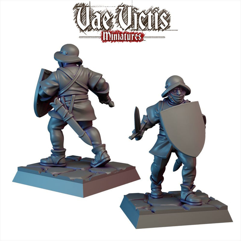 Bleak Company Vol.1 Soldiers – 10 Mini Set – Vae Victis 3D printed tabletop miniature