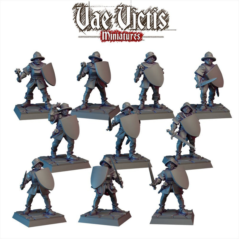 Bleak Company Vol.1 Soldiers – 10 Mini Set – Vae Victis 3D printed tabletop miniature