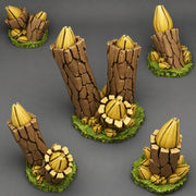 Flower Trunks – Fantastic Plants & Rocks 3D printed scatter terrain