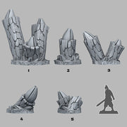 Flower Trunks – Fantastic Plants & Rocks 3D printed scatter terrain
