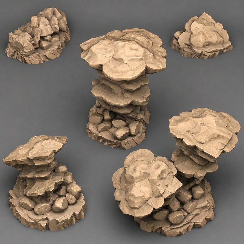 Titan Rocks – Fantastic Plants & Rocks 3D printed scatter terrain