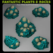 Alien Slime Eggs – Fantastic Plants & Rocks 3D printed scatter terrain